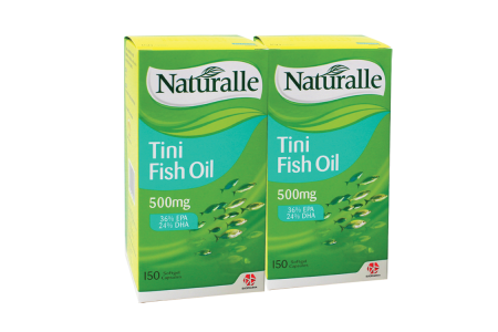 Naturalle TINI FISH OIL 500MG  150s + 150s